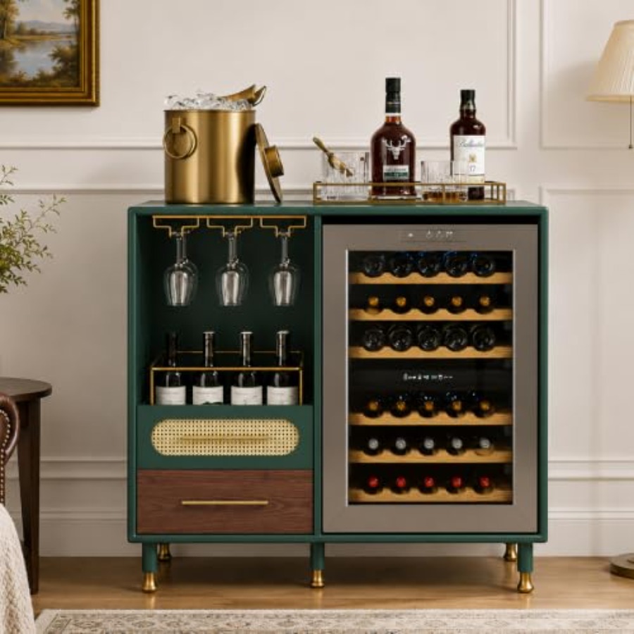 Home Bar And Fridge - Barschrank mit Platz für einen Minikühlschrank,
