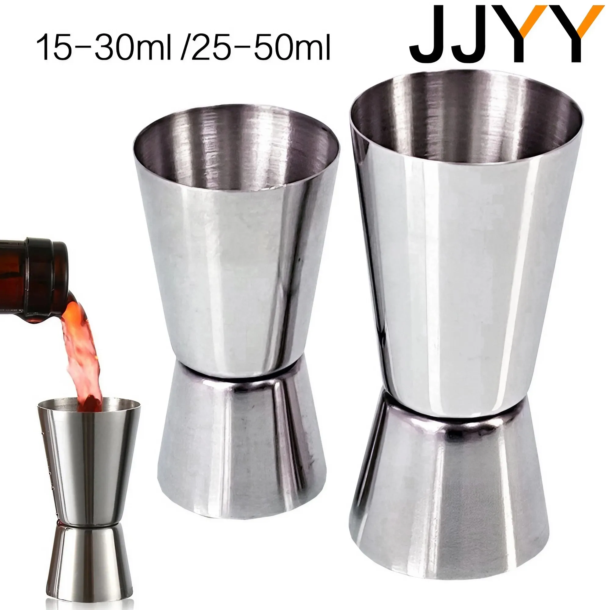 Jigger Double Sided - JJYY Edelstahl 15–30 ml 25–50 ml