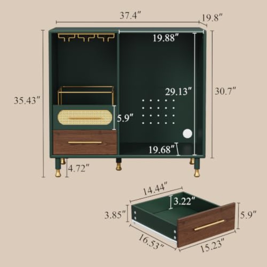 Barschrank mit Platz für einen – Home Bar And Fridge Bewertung und Preis