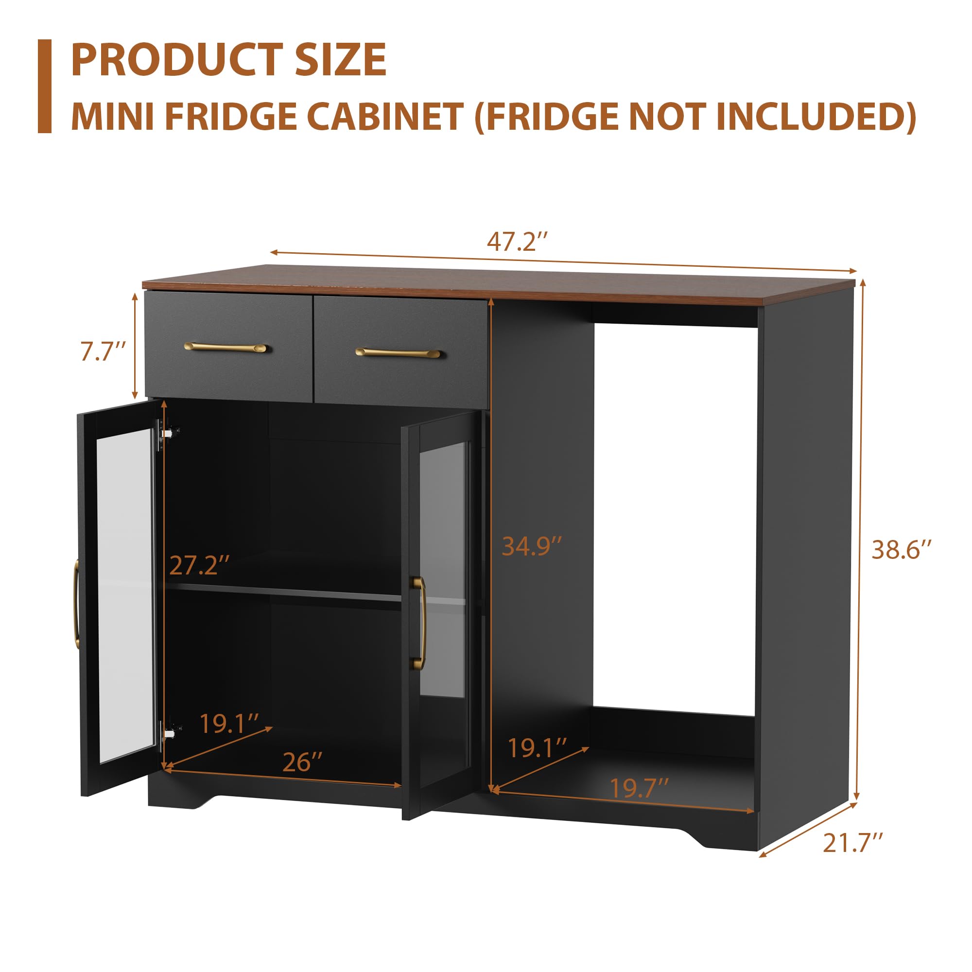 Kaffeebar-Schrank mit Platz fü – Home Bar And Fridge Bewertung und Preis